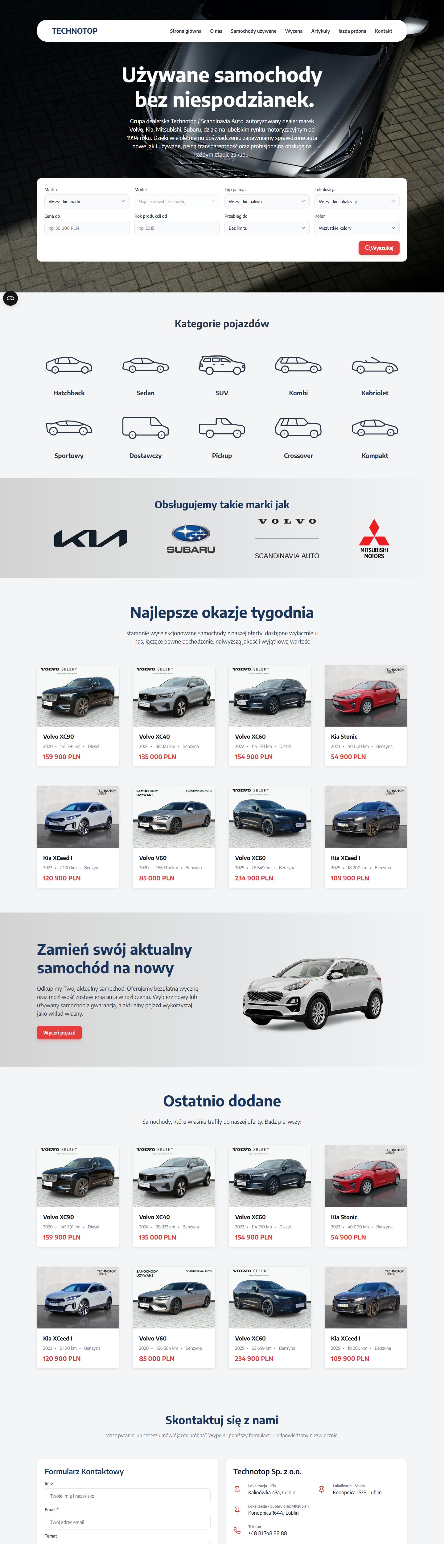 Podgląd strony Technotop
